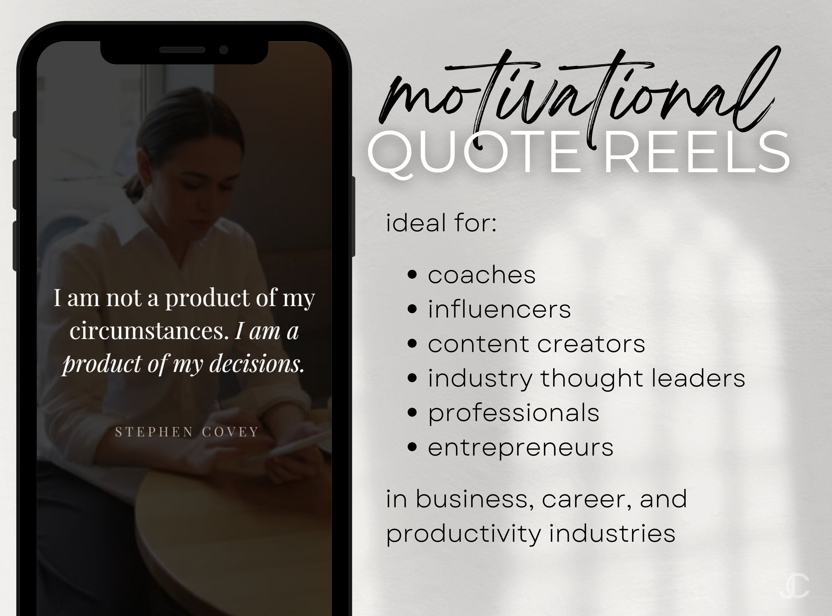 20 Motivational Quote Reels Templates Aesthetic Instagram Etsy