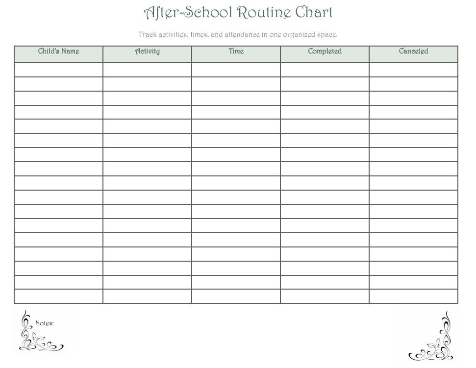 Kids After School Routine Printable Digital Download - Etsy