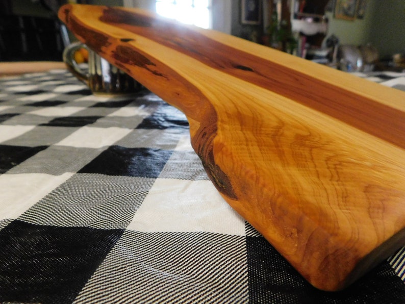 Live Edge Red Cedar Charcuterie Board Etsy