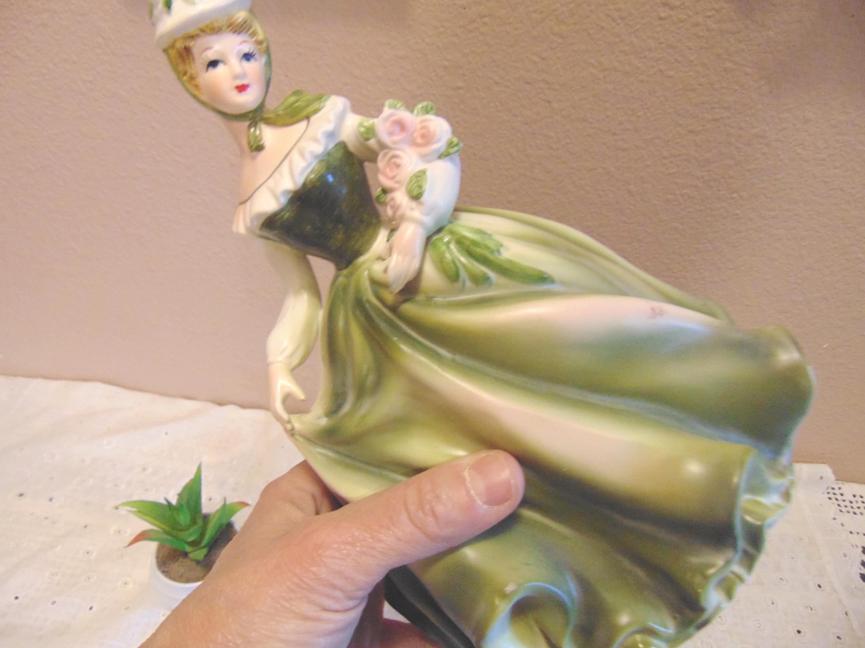 Lady in Green Dress - Etsy