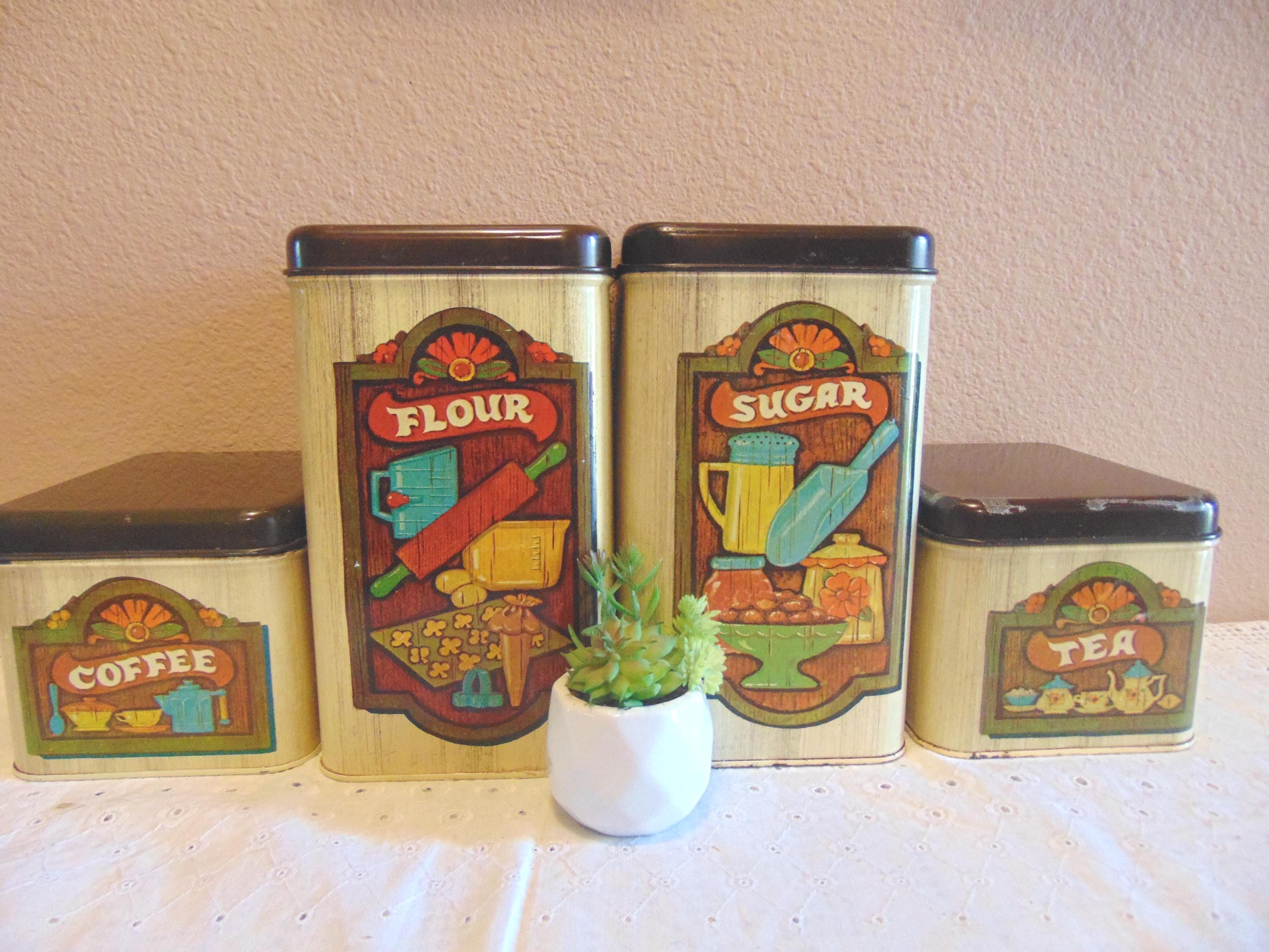 Cheinco キャニスター缶 アメリカンヴィンテージ Cheinco Housewares - Etsy