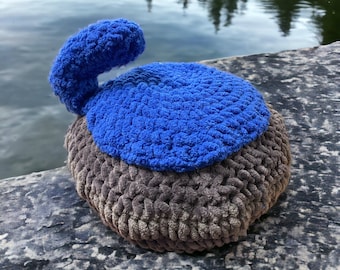 Patrón de piedra de curling a crochet - Amigurumi de peluche (Descarga digital)