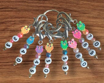 Owl Crochet Hook Size Markers: Stitch Marker Set