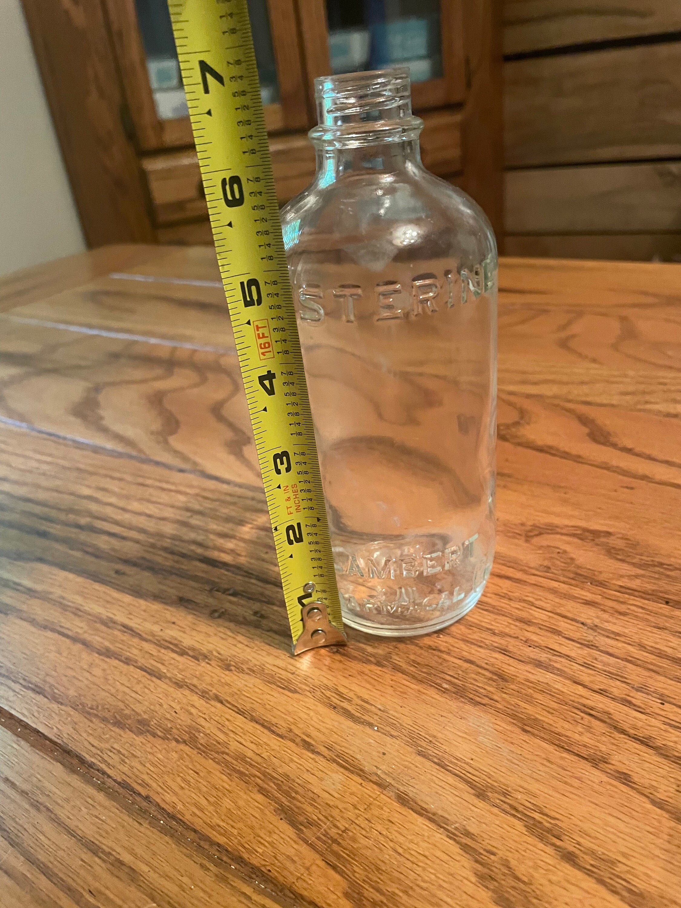 Vintage Glass Listerine Bottle Etsy