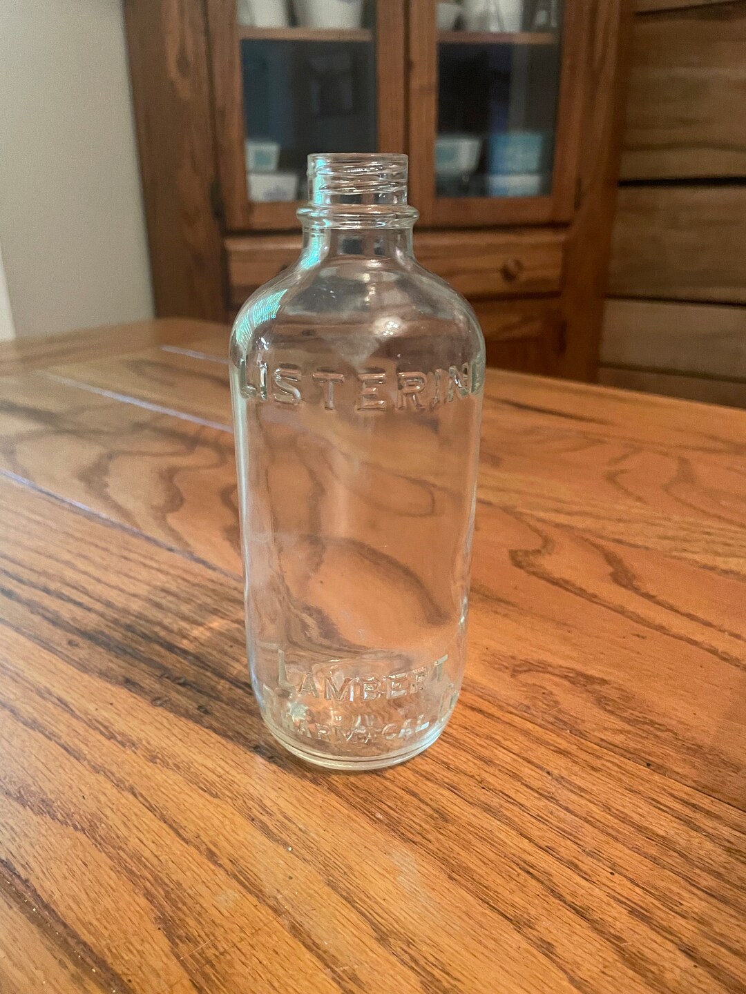 Vintage Glass Listerine Bottle Etsy