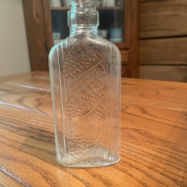 Vintage wine Glass Bottle