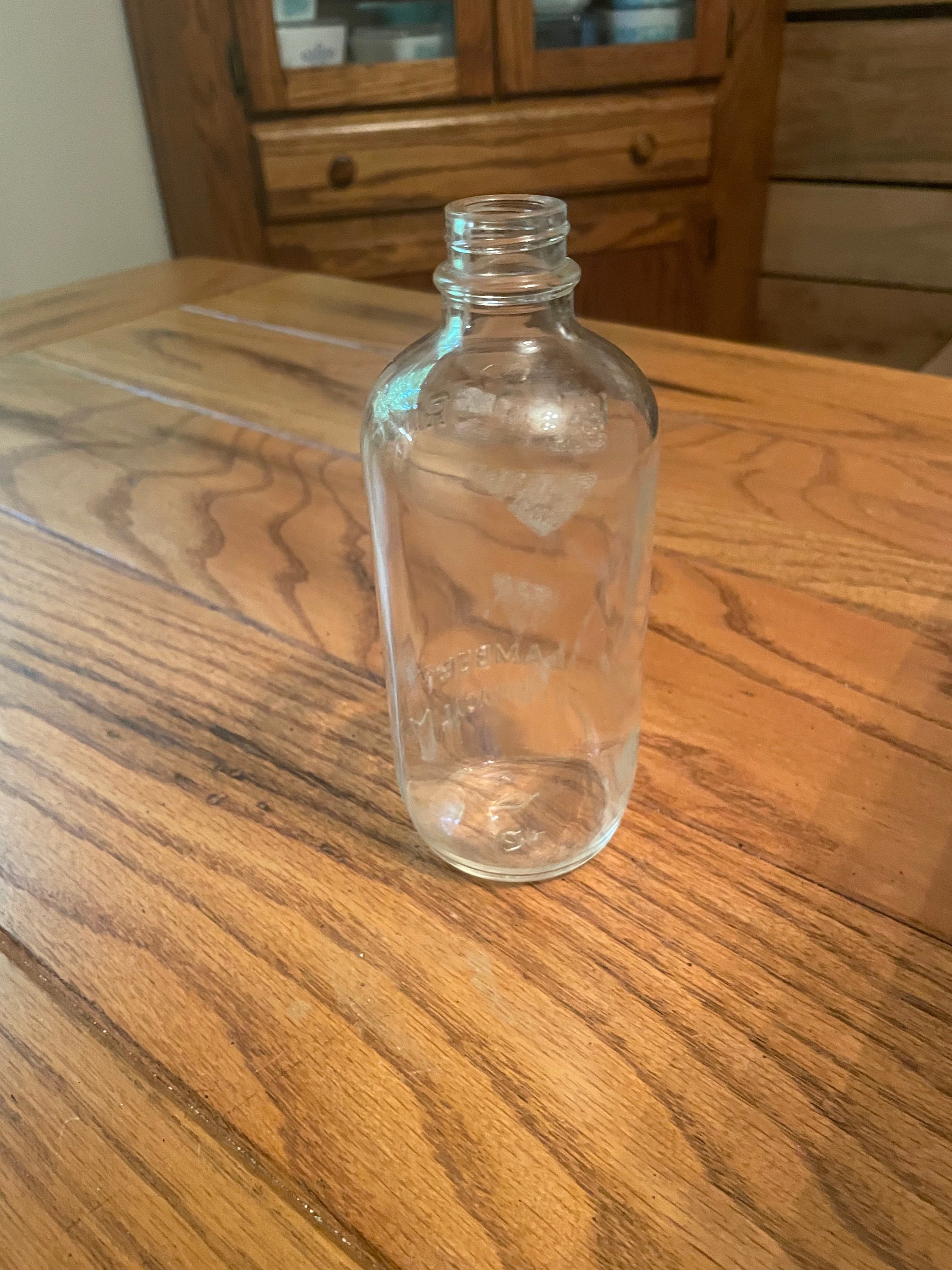 Vintage Glass Listerine Bottle Etsy