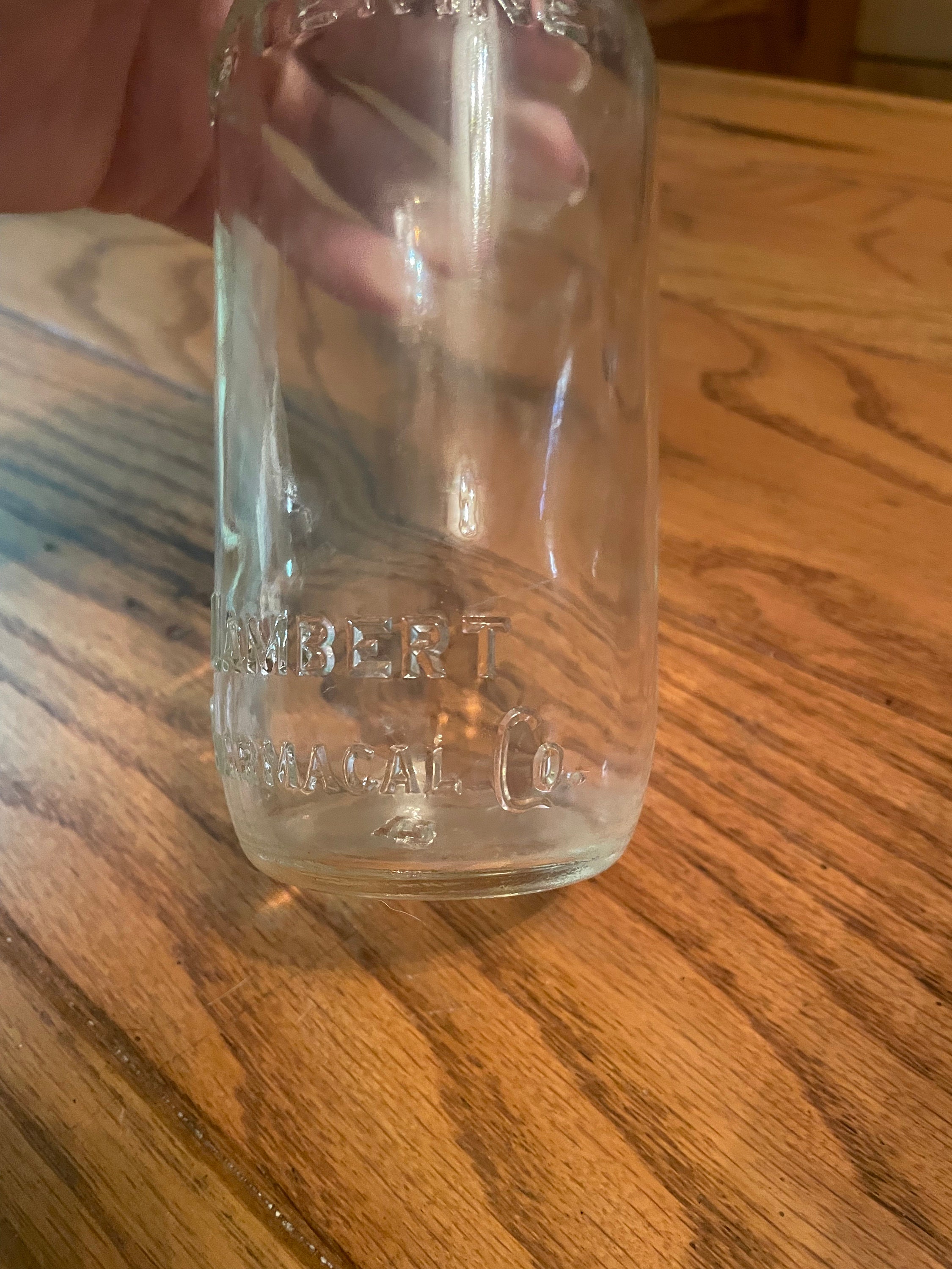 Vintage Glass Listerine Bottle Etsy