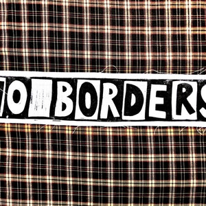 NO BORDERS Lino Print Patch