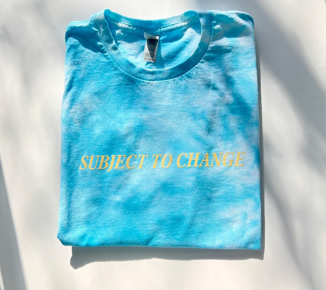 Kelsea Ballerini Subject to Change Album Blue Tie Dye Tshirt Etsy