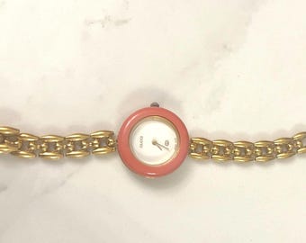 Vintage Lime Green / Bright Green Acrylic Bezel For Gucci 11/12 & 1100-L  Ladies Bangle Watch