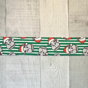 Hippo Santa Dog Collar