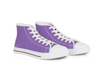 Men's Purple Eddy Dean High Top Sneakers