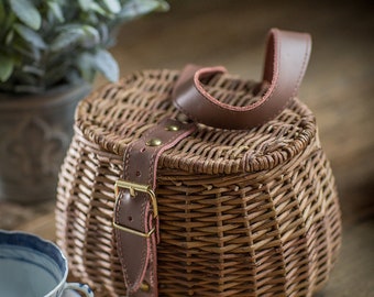 Small Wicker Fishing Basket