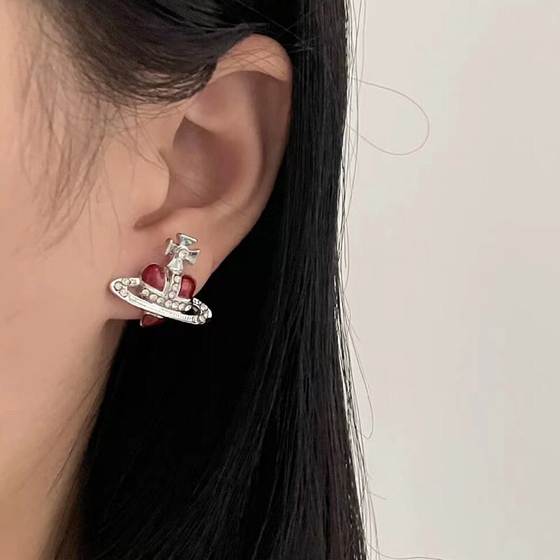 VIVIENNE WESTWOOD Heart Orbit Earrings