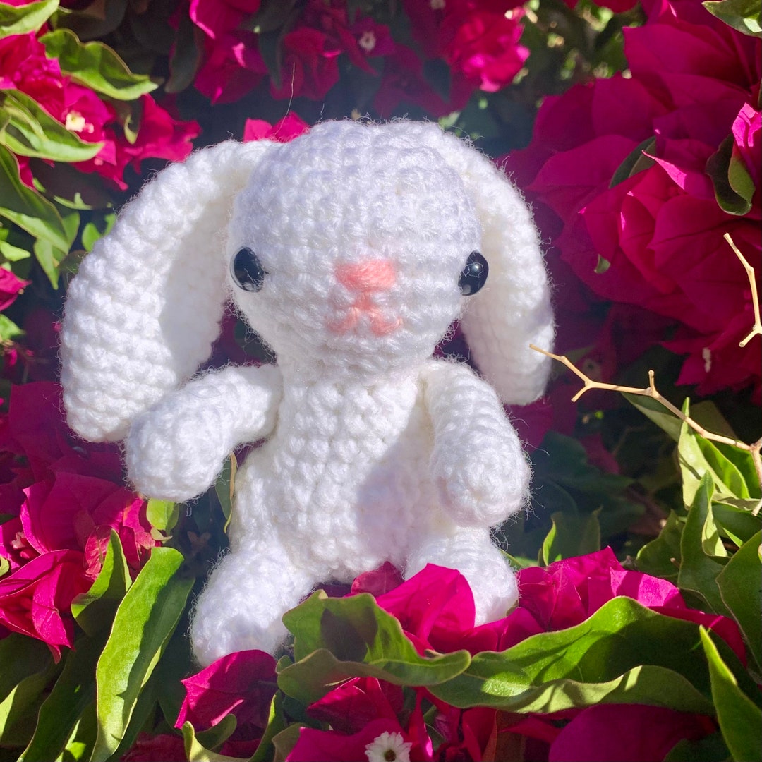 White Bunny Rabbit Stuffed Crochet Amigurumi - Etsy