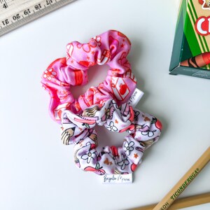 Set of toddler back to school scrunchies| Toddler scrunchies| mini scrunchies| first day of school| preschool, PreK