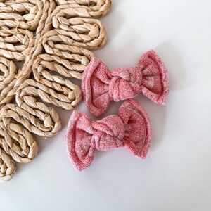 Noeuds roses en queue de cochon, noeuds pour cheveux en queue de cochon pour tout-petits
