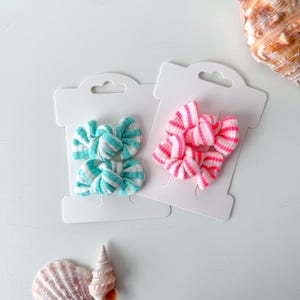 Très mini noeuds en queue de cochon noués, mini noeuds en queue de cochon pour bébé fille, mini pinces pour noeud, pinces pour noeud en queue de cochon pour tout-petit, clips pour noeud en queue de cochon d&#39;été