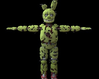 3D file FNAF / FIVE NIGHTS AT FREDDY'S Springtrap 1 MASK MASQUE