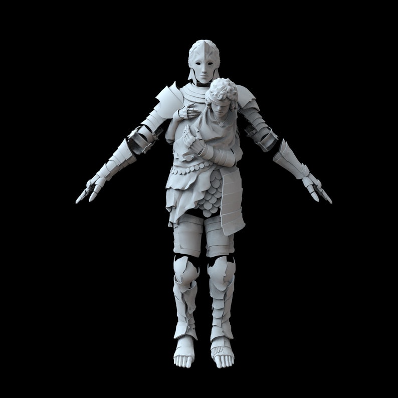 Twinned Full Wearable Armor With Helmet 3D Model STL Etsy