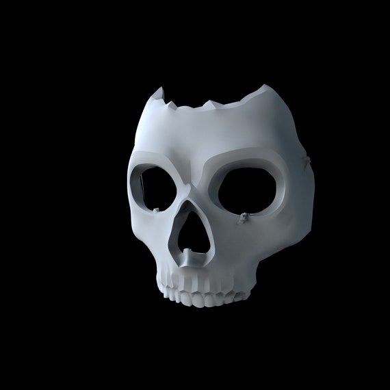 STL file Ghost Mask Modern Warfare 👻・3D printable model to