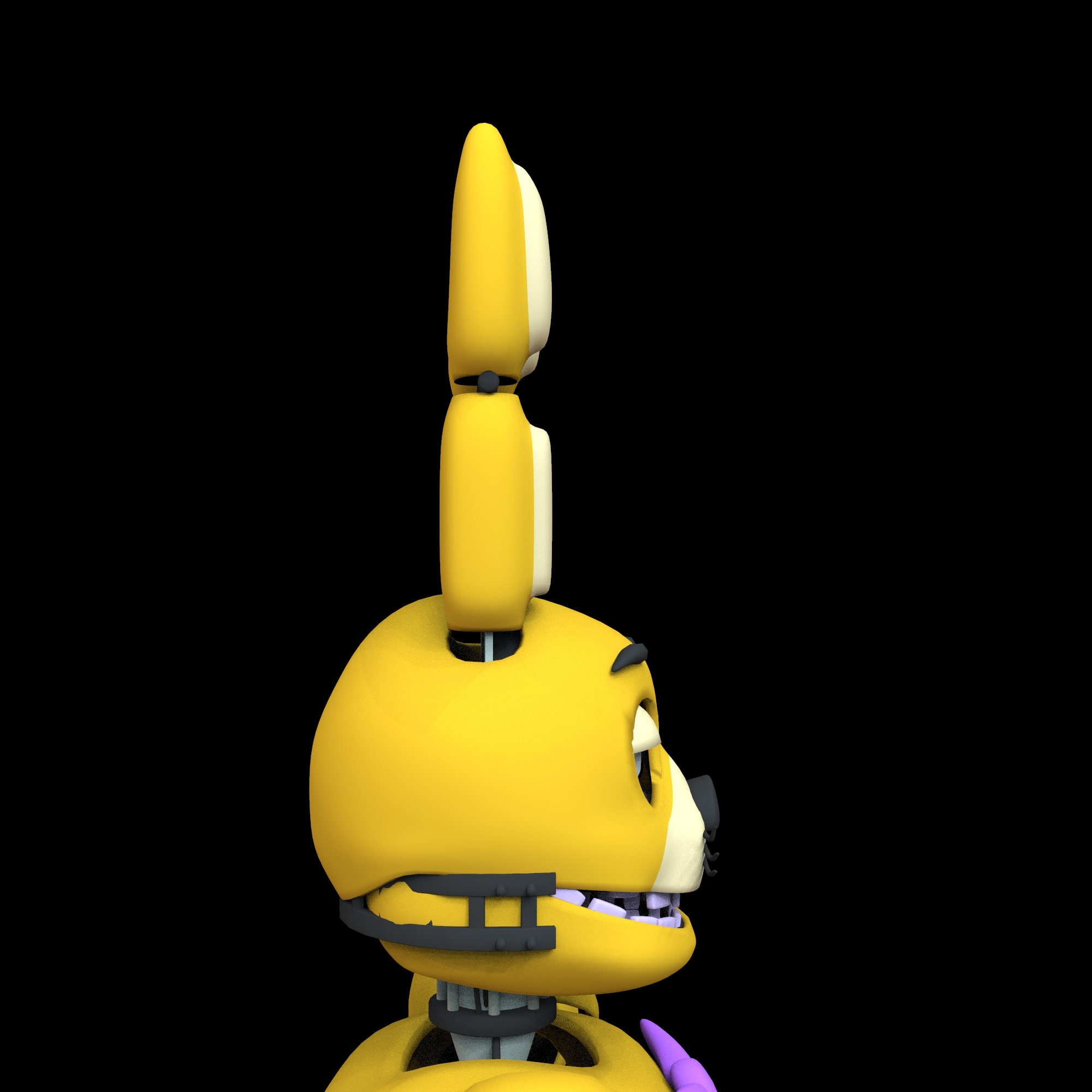 FNAF Springbonnie Full Wearable Head 3D Model STL 