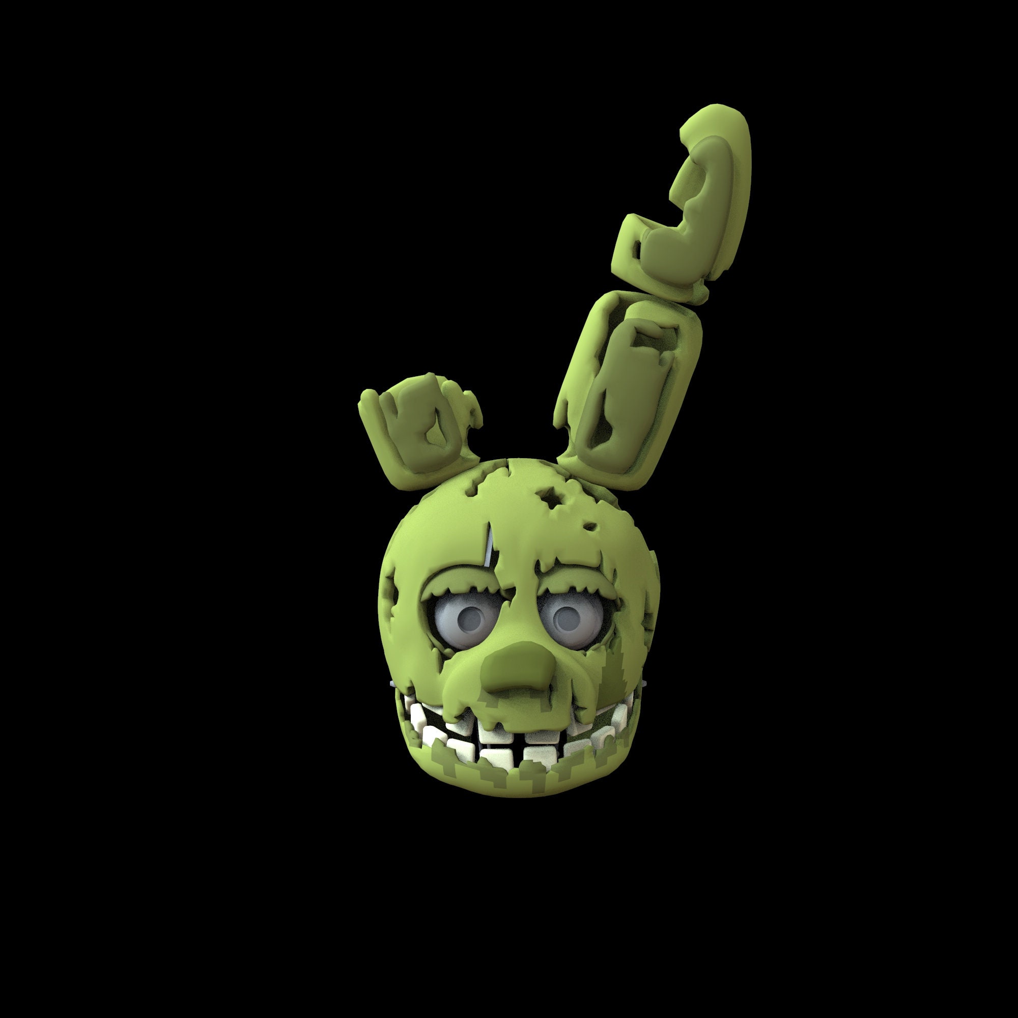 FNAF Springtrap Full Wearable Head 3D Model STL Etsy UK