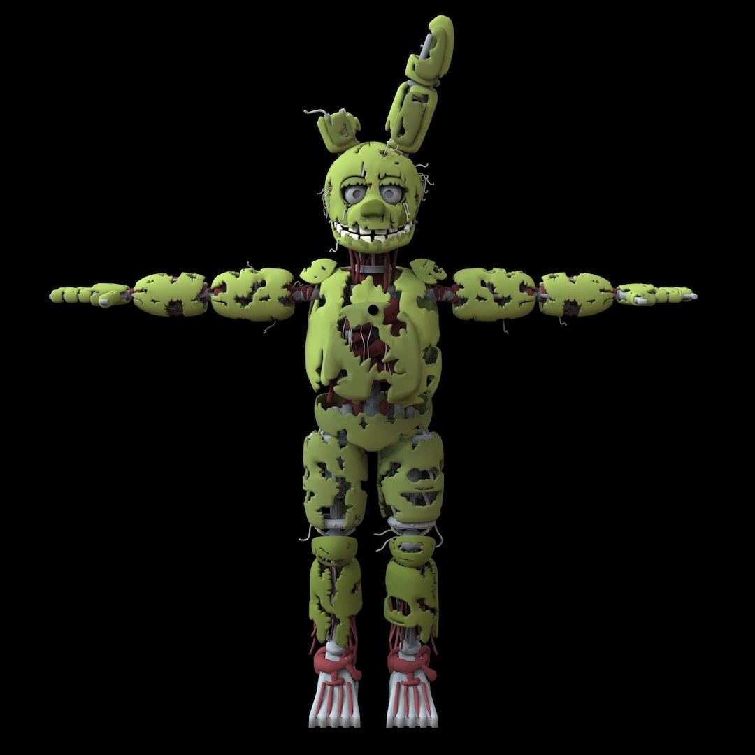 Fnaf Springtrap Full Body Wearable Armor With Head 3d Model Etsy Uk