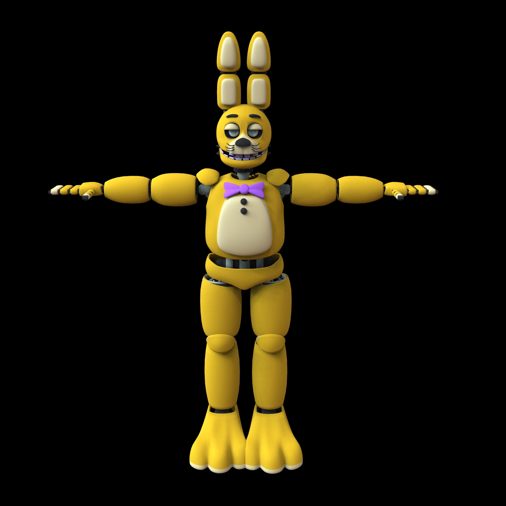 FNAF Springbonnie Full Body Wearable Armor With Head 3D Model Etsy UK
