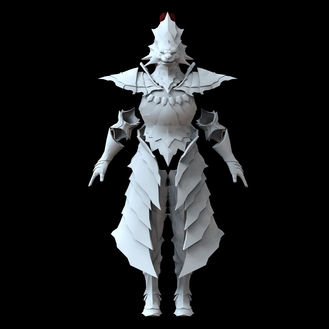 DS Ornstein Full Wearable Armor With Helmet and Spear 3D Model Etsy