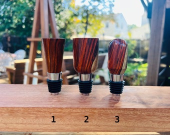 Wine Bottle Stopper Handmade (Cocobolo)