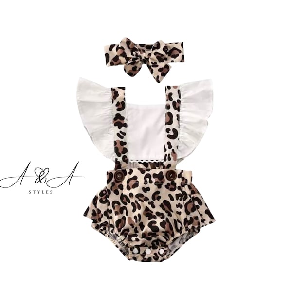 Wild & Free Leopard Print Romper