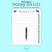 Printable to Do List, Honey Do List, Daily Planner, Task Checklist ...