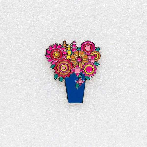 Flower Pot Enamel Pin by Elizabeth Meggs