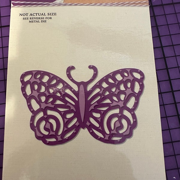 NIP Crafters Companion “ornate butterfly” metal die