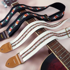 Unique Design Guitar Strap, Custom Strap for Electric, Acoustic or Bass Guitars, Instrument Strap, Guitar Accessories, Guitarist Gift