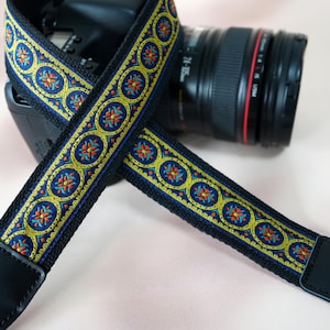 Ethnic Style Camera Shoulder Strap, Handcrafted Embroidered DSLR Strap, Polaroid Camera Strap, Anti-Slip Camera Strap, Photographer Gift