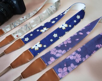 Camera Strap With Delicate Flowers, Soft Velvet Camera Strap, Polaroid Camera Neck Strap, Anti-Slip Camera Strap, Photographer Gift