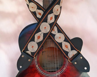 Ekologiczny pasek do gitary z konopi, trwała gitara akustyczna, pasek do gitary z własnym imieniem, wygodny pasek na ramię, prezent dla gitarzysty