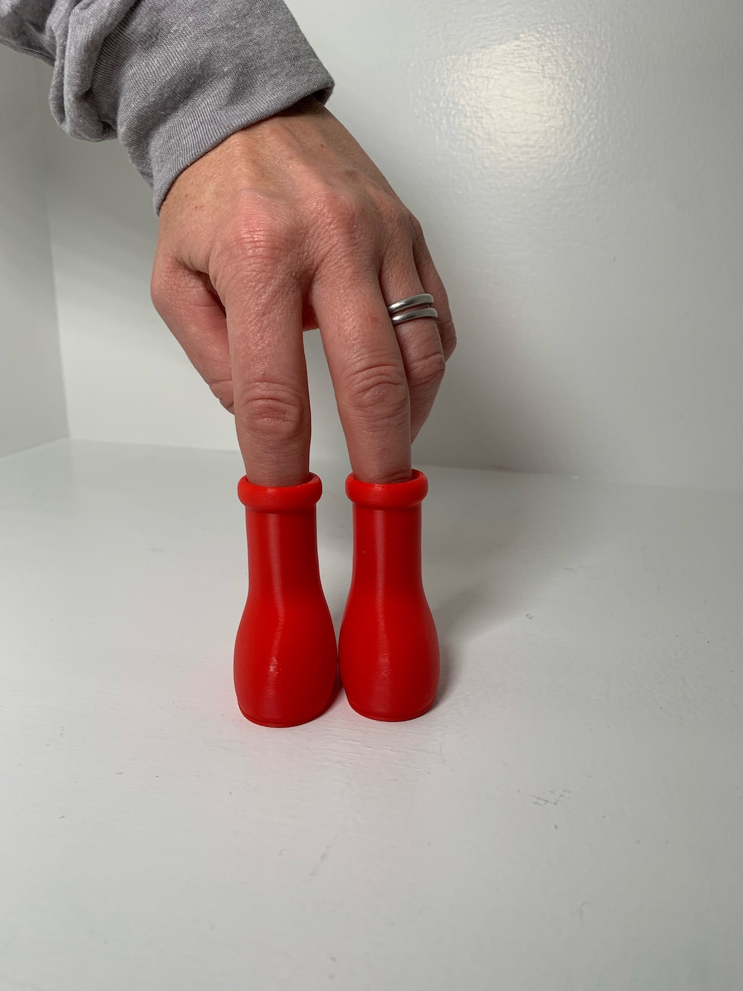 Red Finger Boots, MSCHF Desk Toy for Relieving Stress, for Desk Toy for