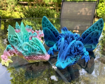 Articulating Butterfly Dragon: 3D Printed Flexi Fidget Toy