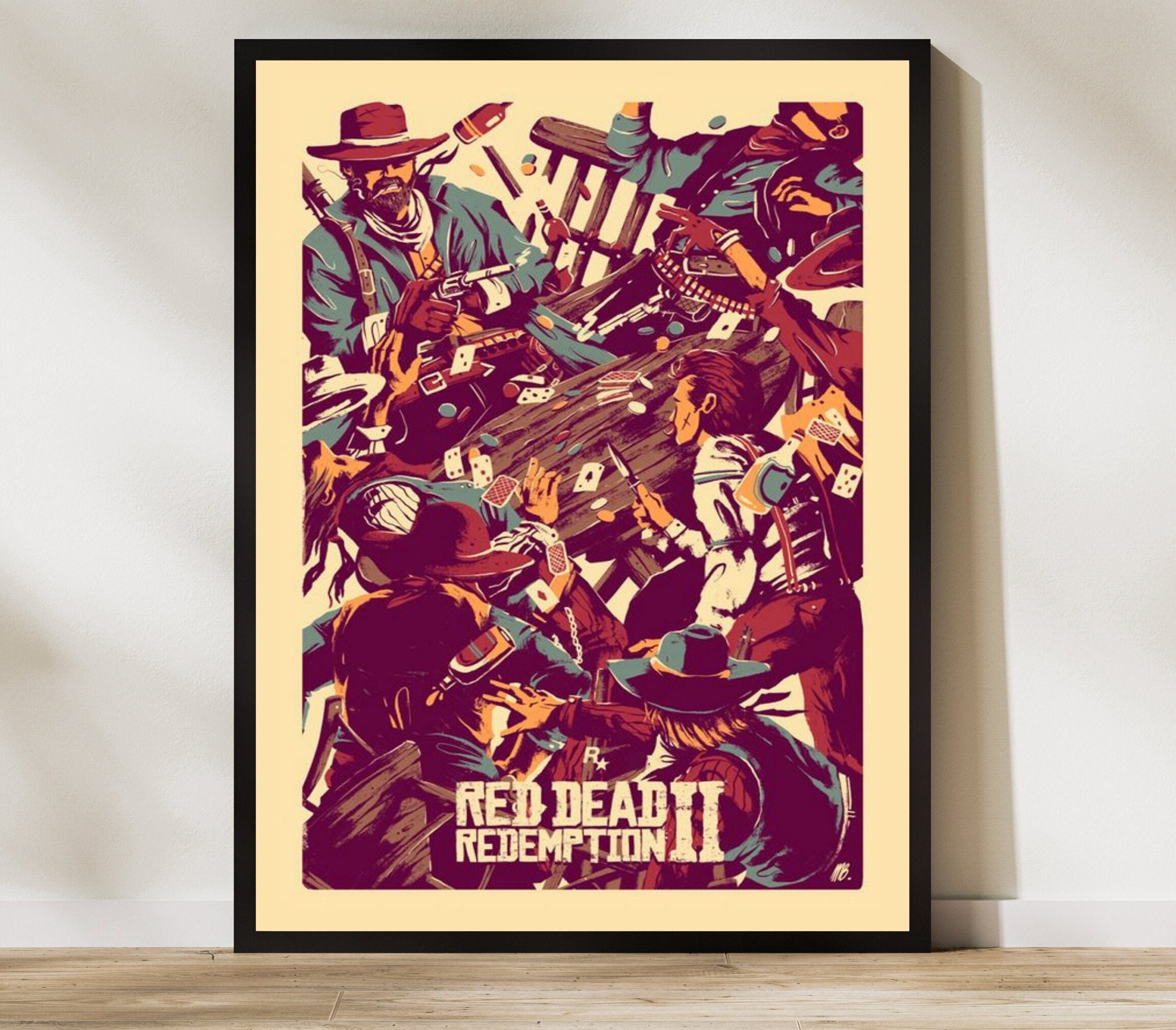 Red Dead Redemption Poster RDR 2 Poster Video Game Decor - Etsy