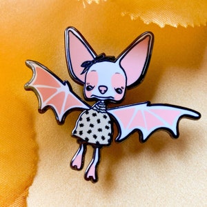 OMG x Silkandthistle Bat Enamel Pin