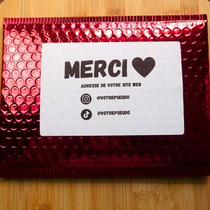 Pack stickers commande, emballage small business personnalisé