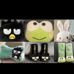 Badtz Maru XO| Keroppi | Wish Me Mell Headrest Pillow & Seatbelt