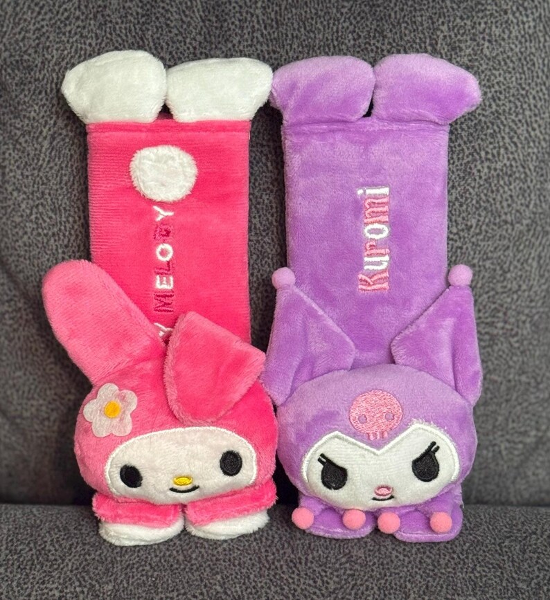 Kuromi My Melody Seatbelt Cover 3-Kuromi Melody PRPK