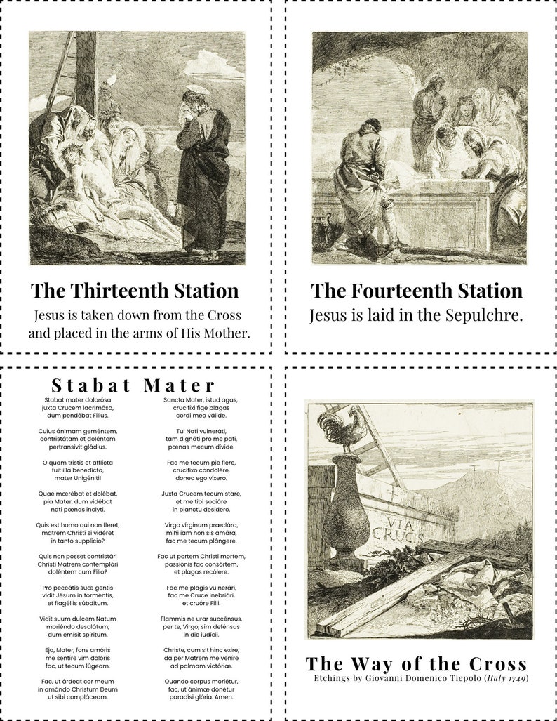 Stations of the Cross PDF Printable for Liturgical Living Home ...