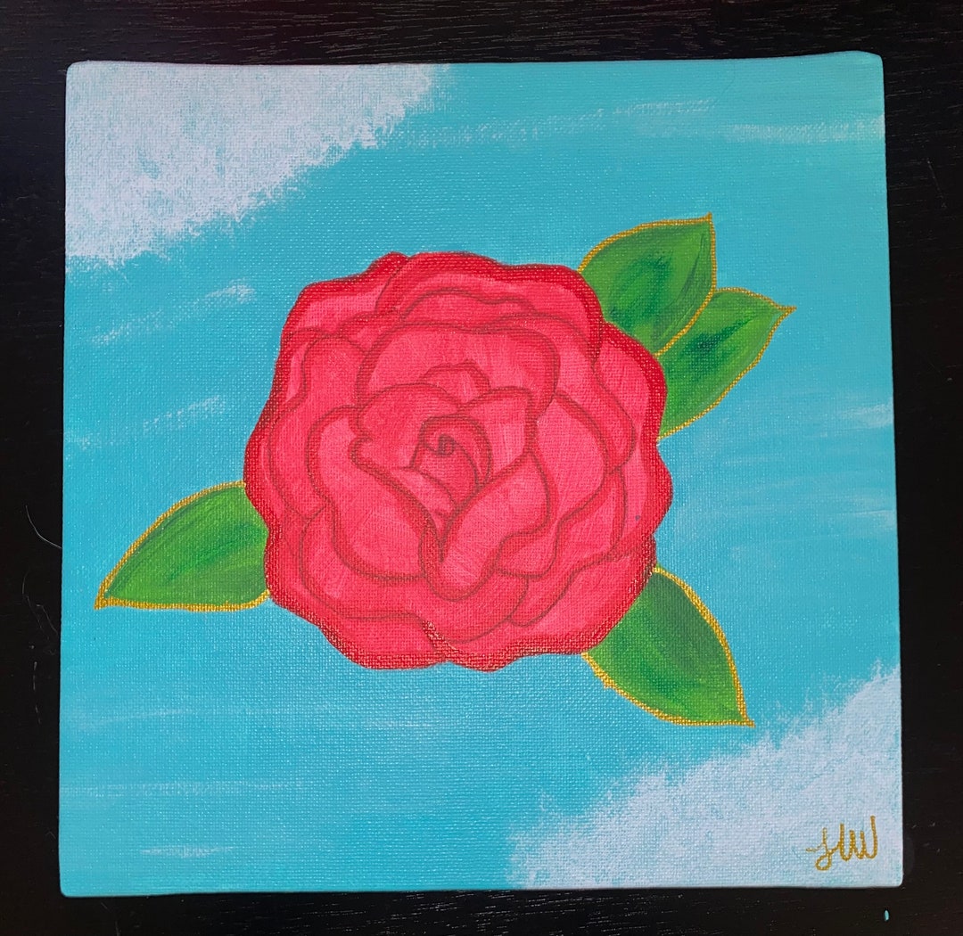 Rose Gold Painting Etsy