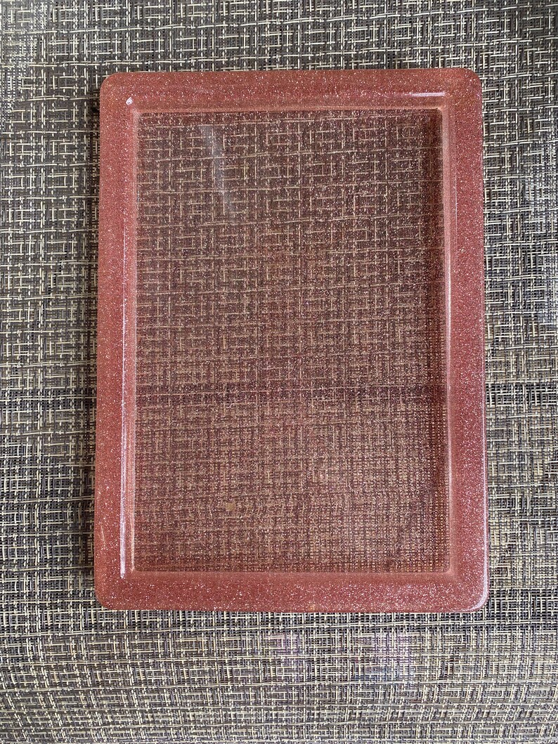 Rose Gold and Pink Glitter Rolling Tray Etsy